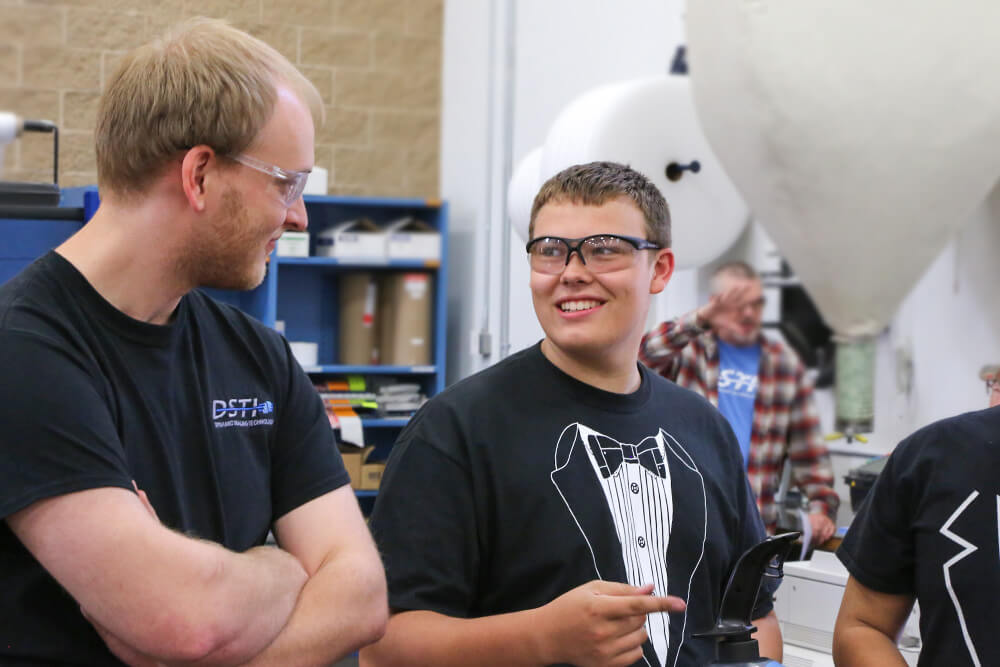 Related Photo: DSTI Support Sends Local High School Robotics Team Full Steam Ahead