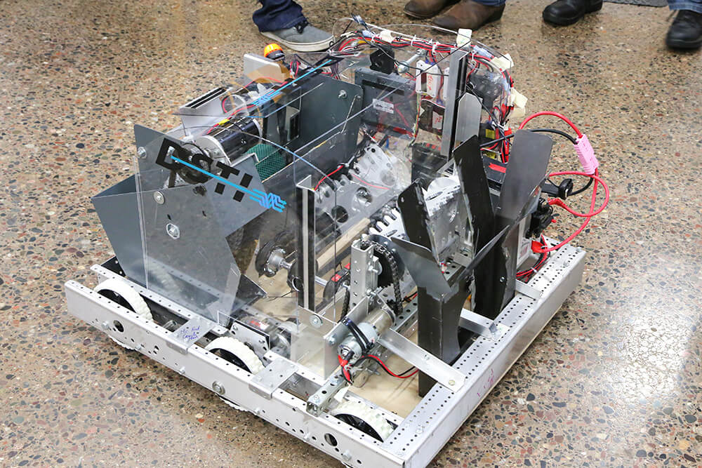 Related Photo: DSTI Support Sends Local High School Robotics Team Full Steam Ahead