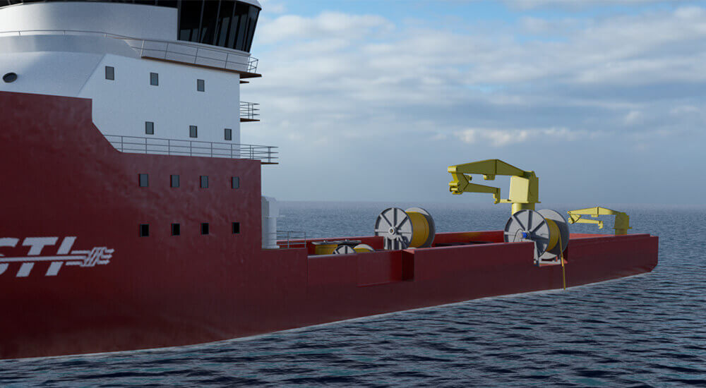 Specialized offshore rotary unions integrate directly into topside umbilical hose reel systems